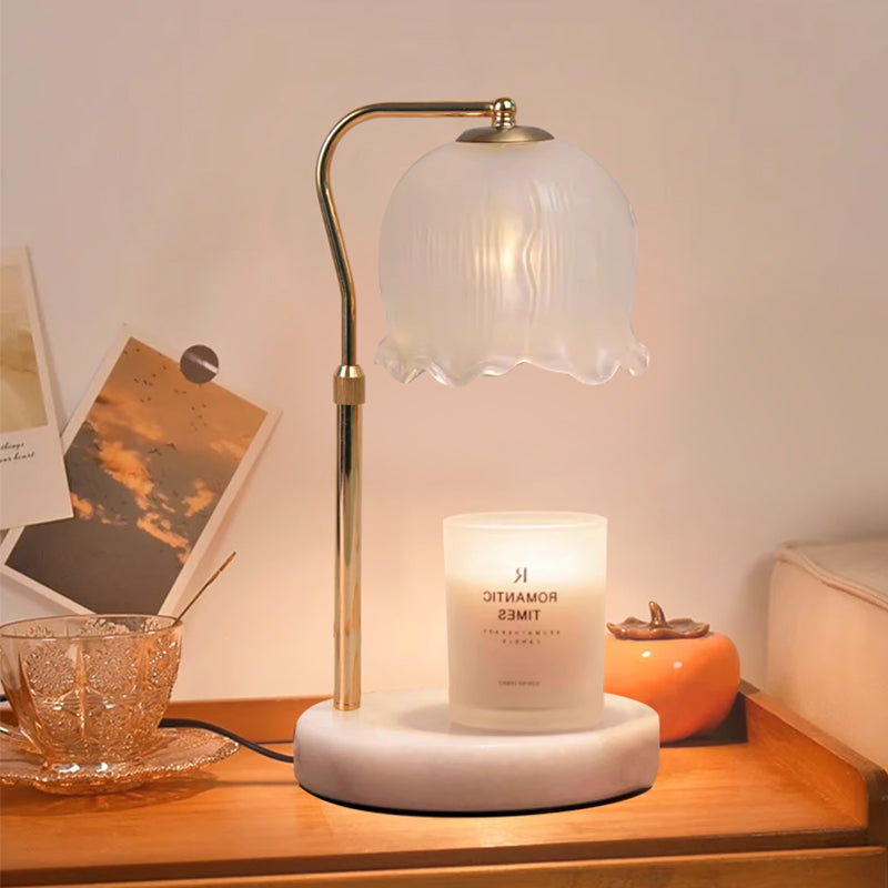 Aromatherapy melting wax lamp marble bottom