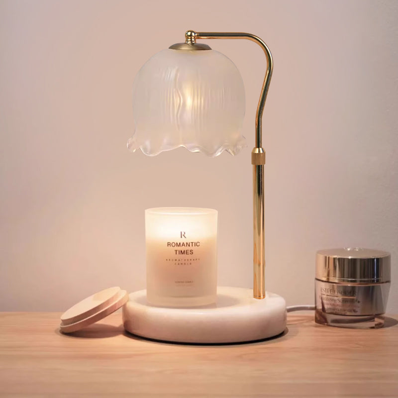 Aromatherapy melting wax lamp marble bottom