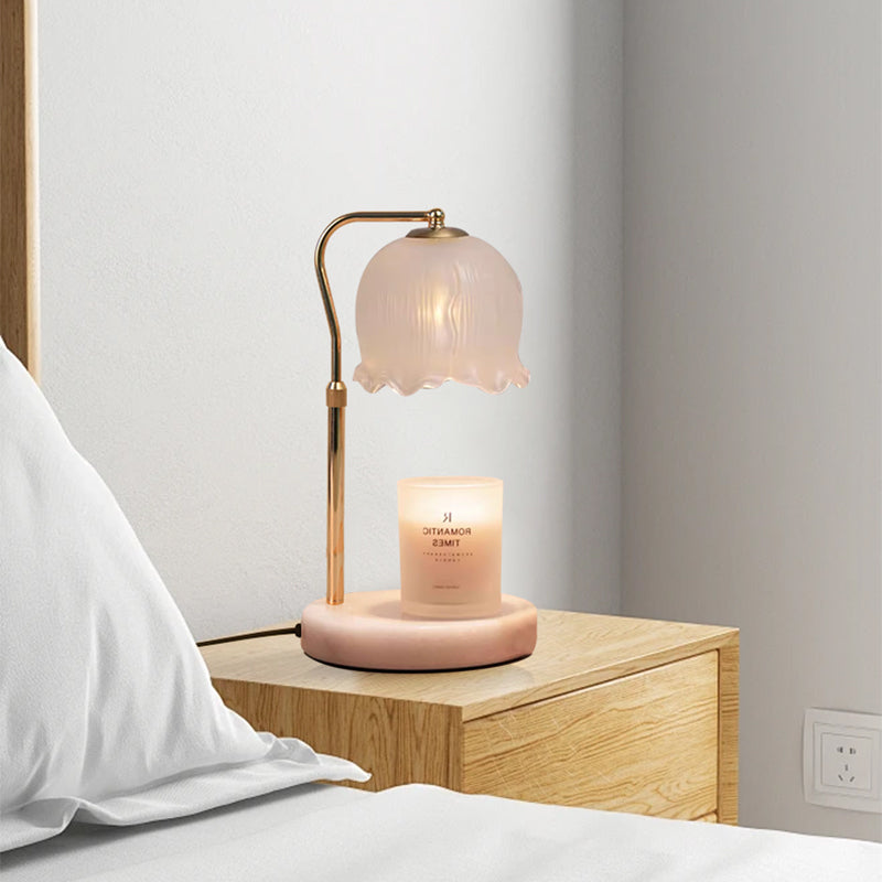 Aromatherapy melting wax lamp marble bottom