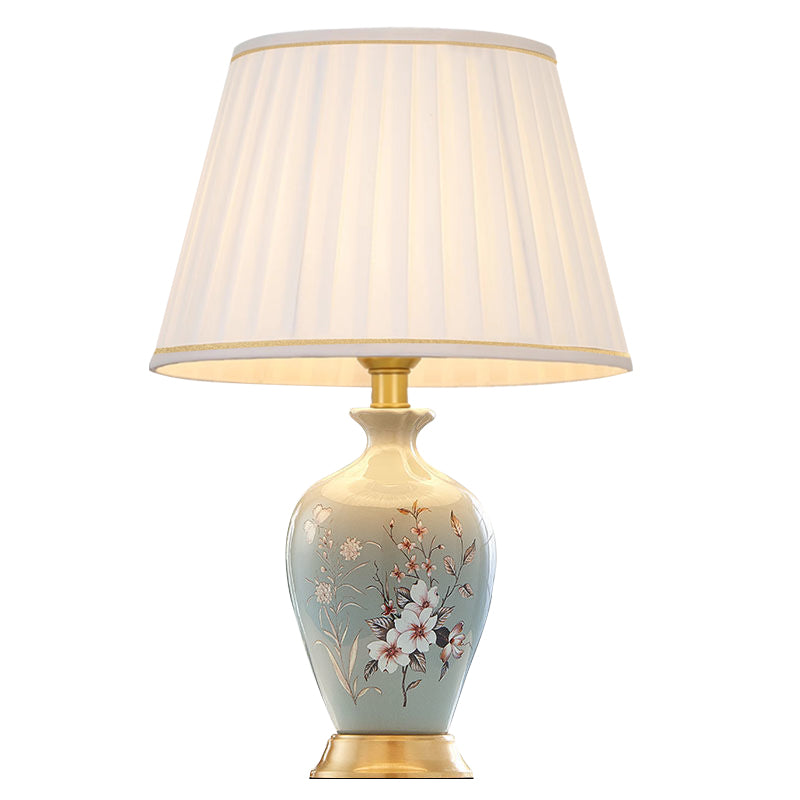 Hand-painted Flower Ceramic Table Lamp