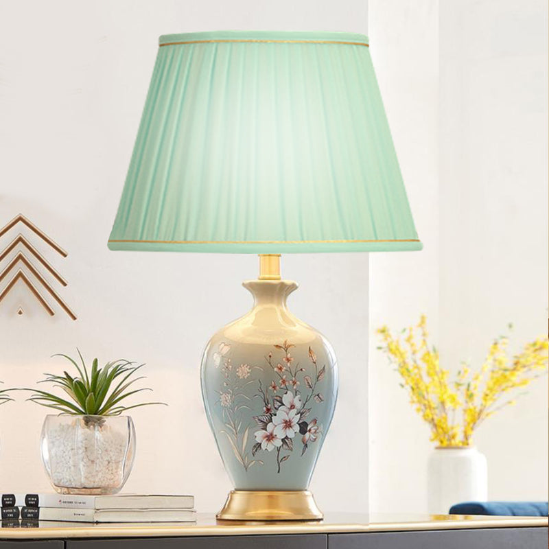 Hand-painted Flower Ceramic Table Lamp
