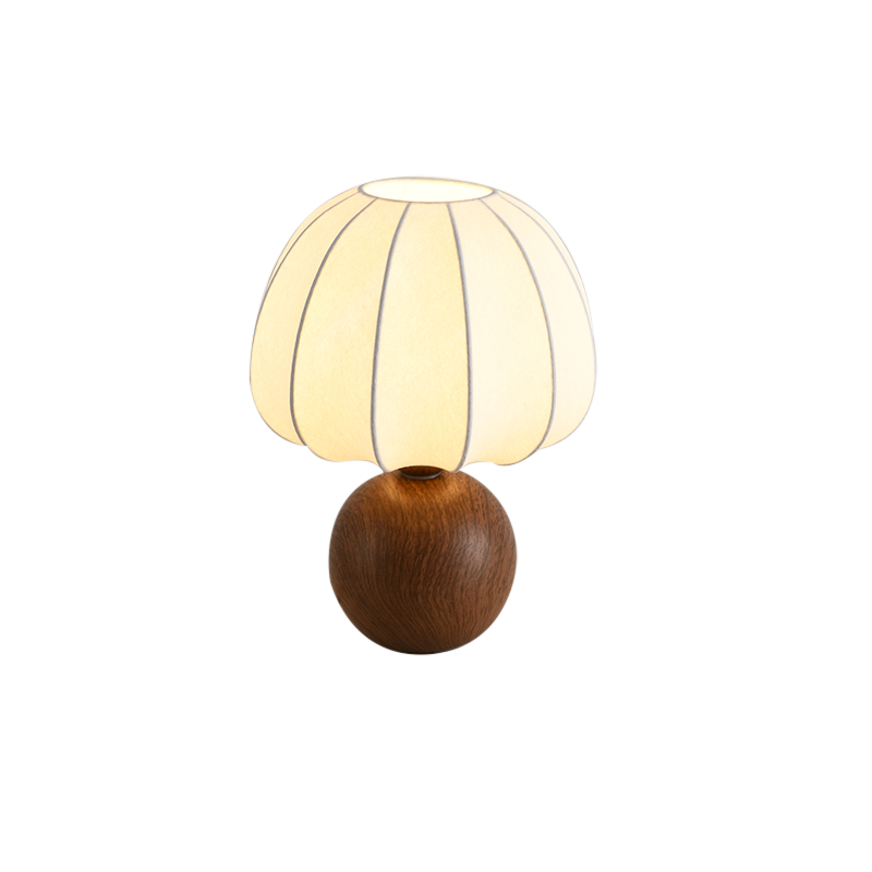 LED ceramic table lamp imitation silk lamp cover
