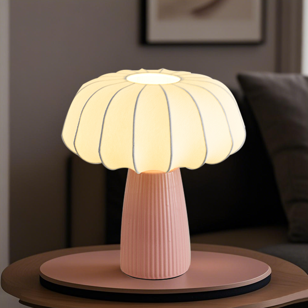 creative mushroom designed table lamp
