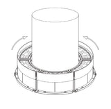 Buried tree lamp with automatic cleaning function