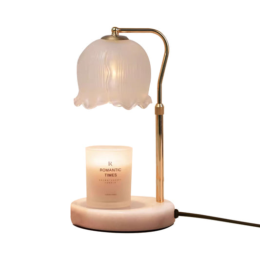 Aromatherapy melting wax lamp marble bottom