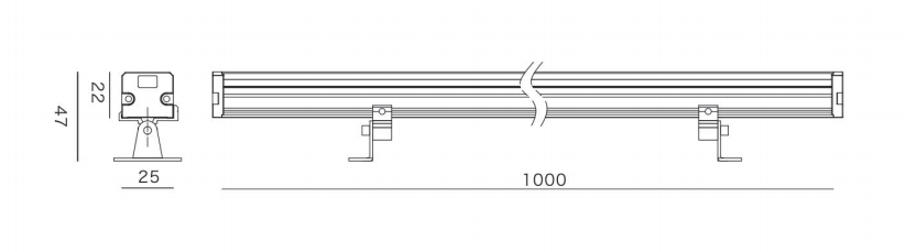 Rigid Linear Wall Washer (HL-XT25-12)