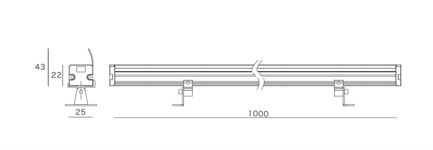 Rigid Linear Wall Washer (HL-XT25-22)