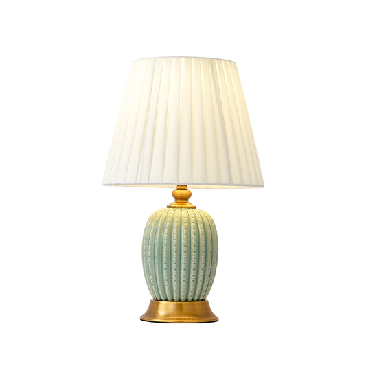 Handmade Artistic Bionic Cactus Ceramic Table Lamp 