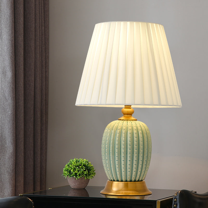 Handmade Artistic Bionic Cactus Ceramic Table Lamp 