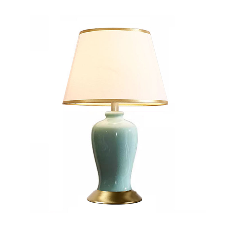 Ice-Crackle Celadon Ceramic Table Lamp