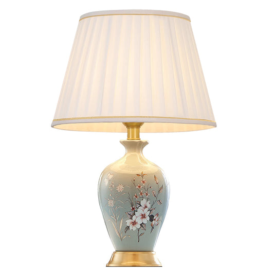 Hand-painted Flower Ceramic Table Lamp