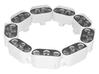 Landscape Tree Ring Lights Set of 9 Palm Tree Lights for Outdoor Garden IP65 Weatherproof(Warm White)