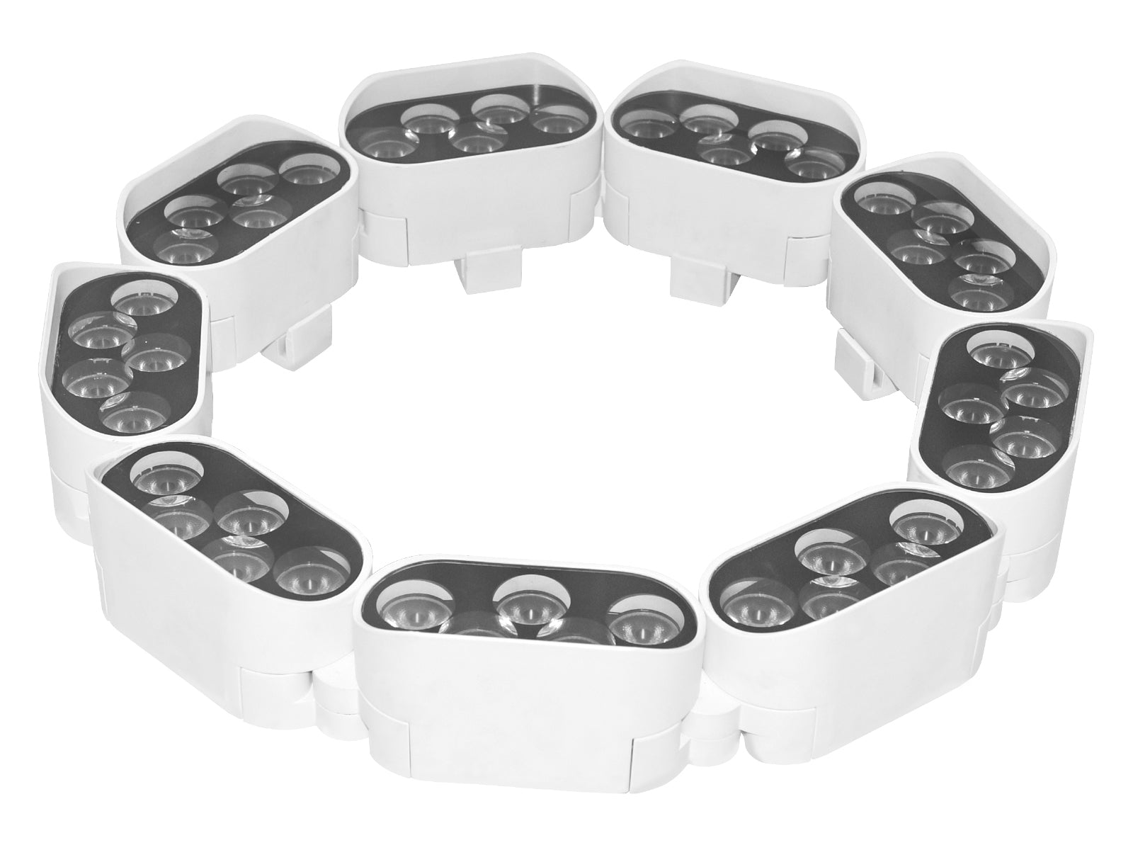 Landscape Tree Ring Lights Set of 9 Palm Tree Lights for Outdoor Garden IP65 Weatherproof(Warm White)