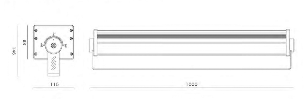 Rigid Linear Wall Washer (HL-XQ1000-96)