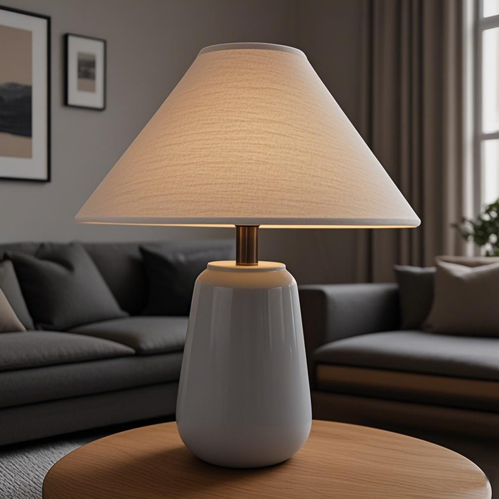 modern minimalist creative ceramic bedside lamp