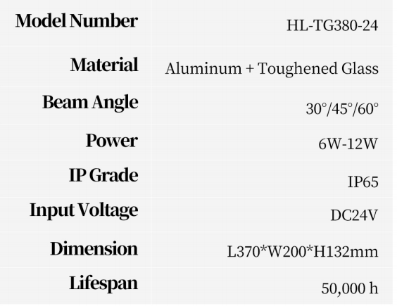 Curved Wall Washer Lighting (HL-TG380-24)
