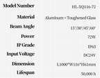 Rigid Linear Wall Washer (HL-XQ116-72)