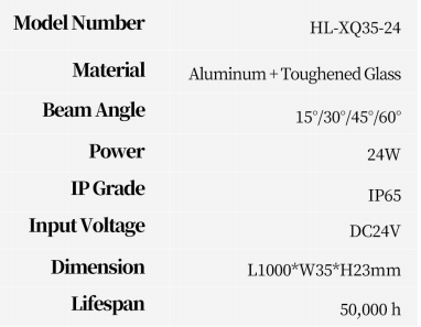 Rigid Linear Wall Washer (HL-XQ35-24)