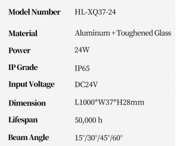Rigid Linear Wall Washer (HL-XQ37-24)