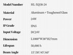 Rigid Linear Wall Washer (HL-XQ38-24)
