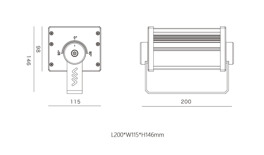 Flood Light HL-TG200-12 - 12W High-Power