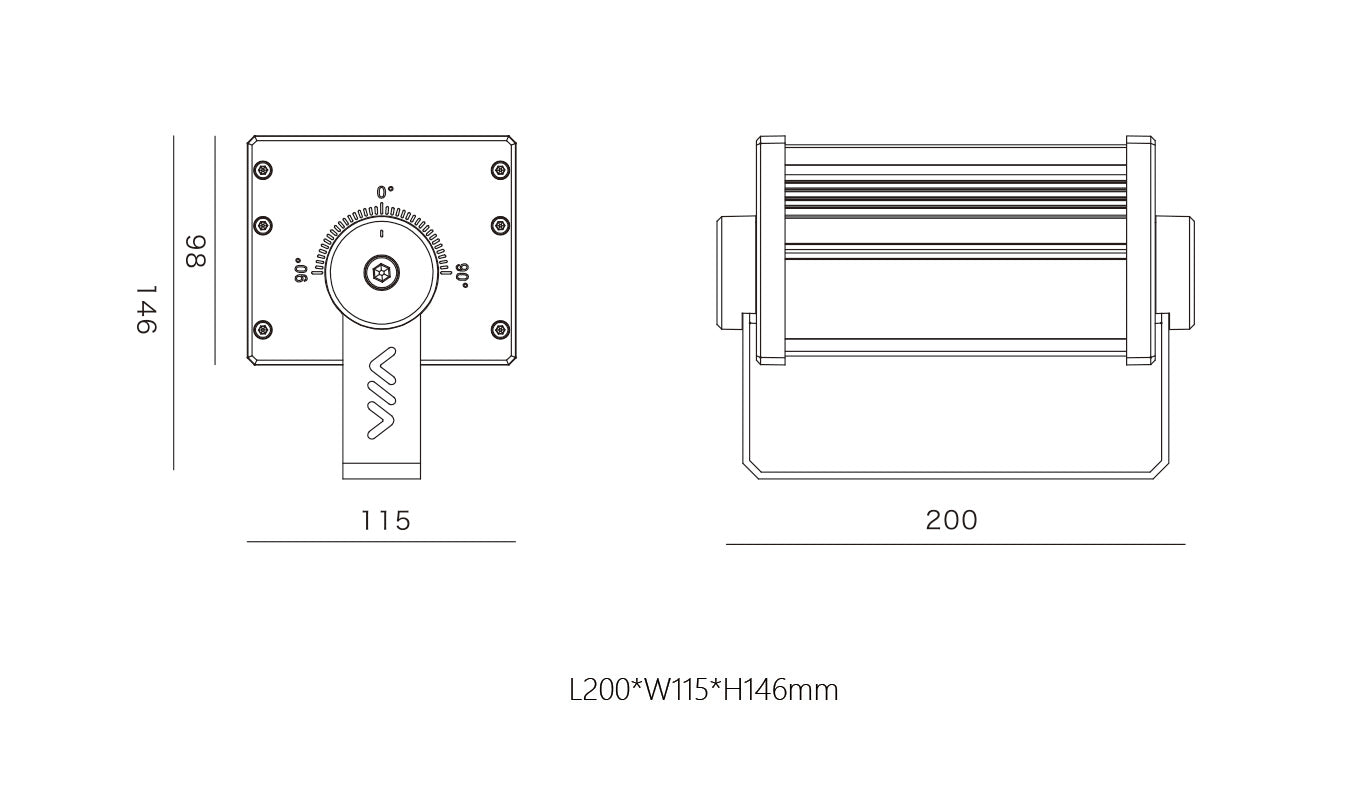 Flood Light HL-TG200-12 - 12W High-Power