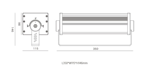 Flood Light HL-TG350-24 | 24W-36W | IP65 Waterproof