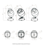 Spotlight – Adjustable Angle Aluminum Spotlight (HL-TGD-90)