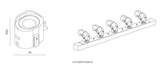 LED Chain Lamp | HL-BLD55-3 | Outdoor Lighting | IP65