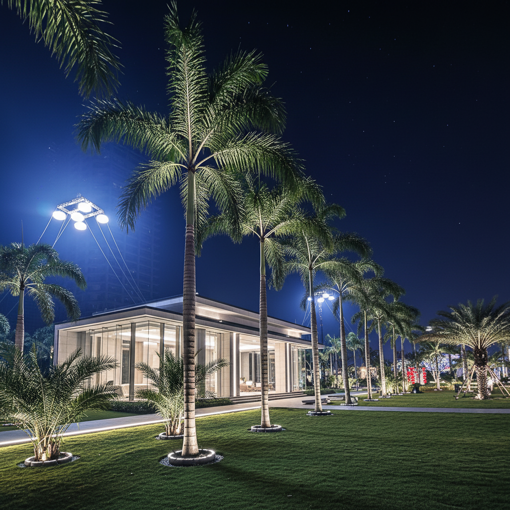 Modernist Architecture Estate Night