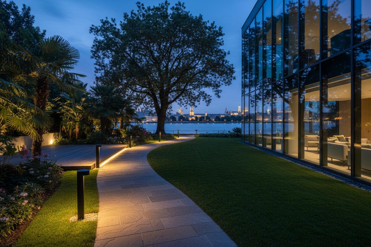 Outdoor Garden Twilight Lighting