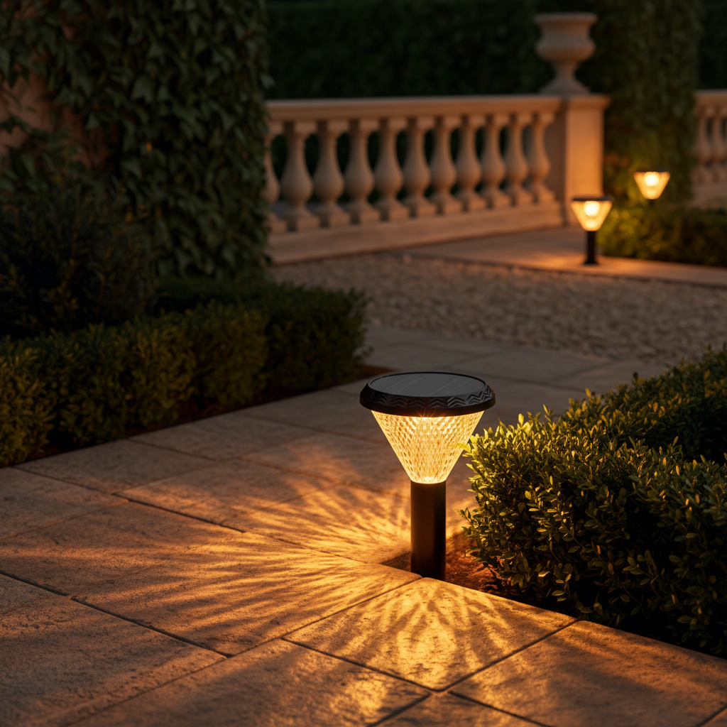 Solar Stake Light — Classical European Garden