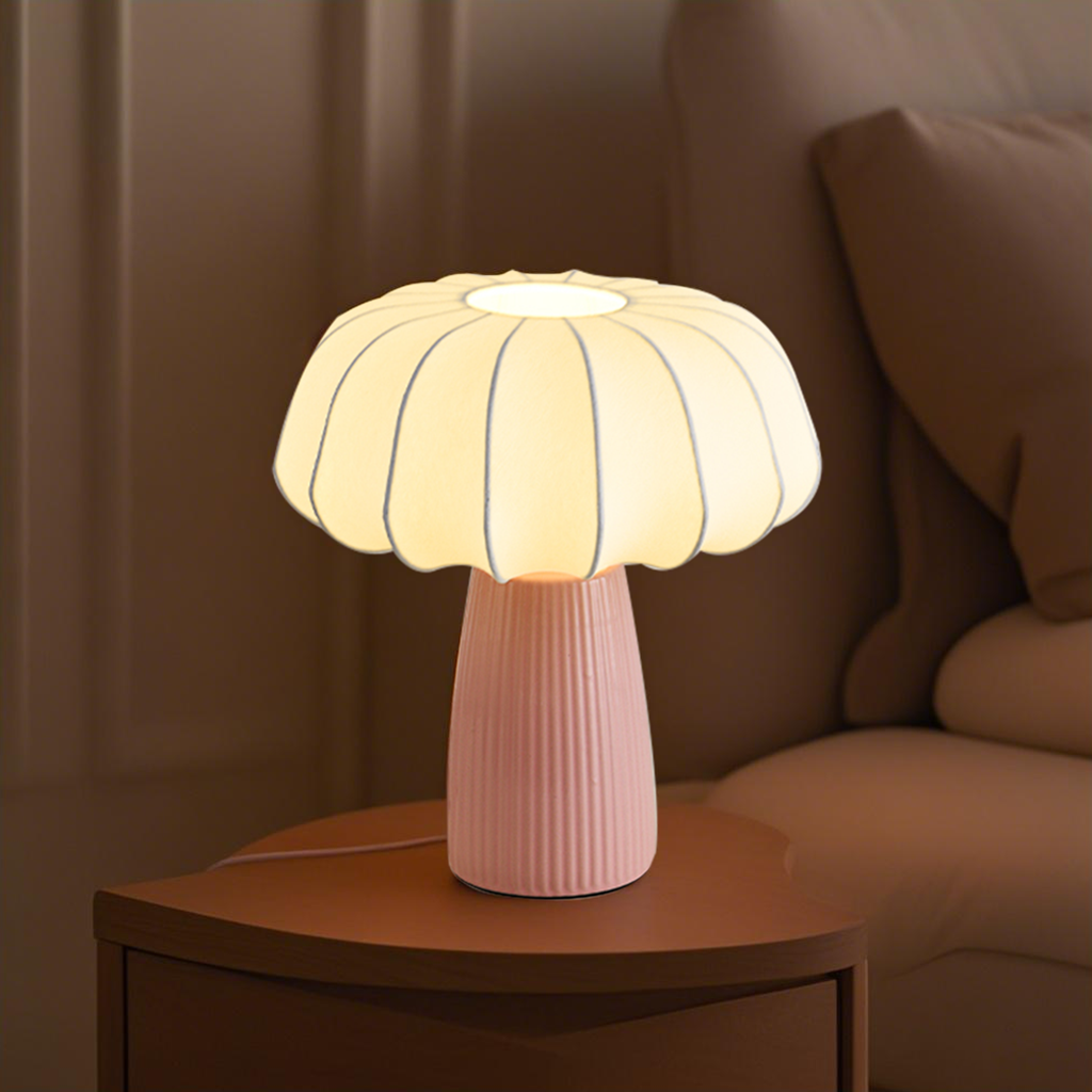 creative mushroom designed table lamp